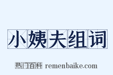 小姨夫组词是什么意思的图片